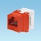Panduit 1-PORT MOD JACK 110 8W8P UTP, T568A/B CAT6 NETKEY, RED ROHS NK688MRD - alternate 2
